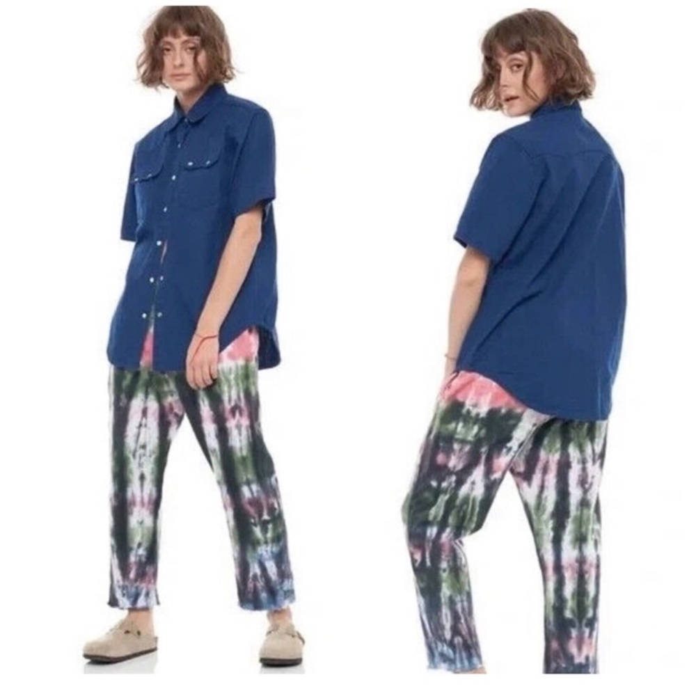 Sandrine Rose Blue Western Button Down Shirt